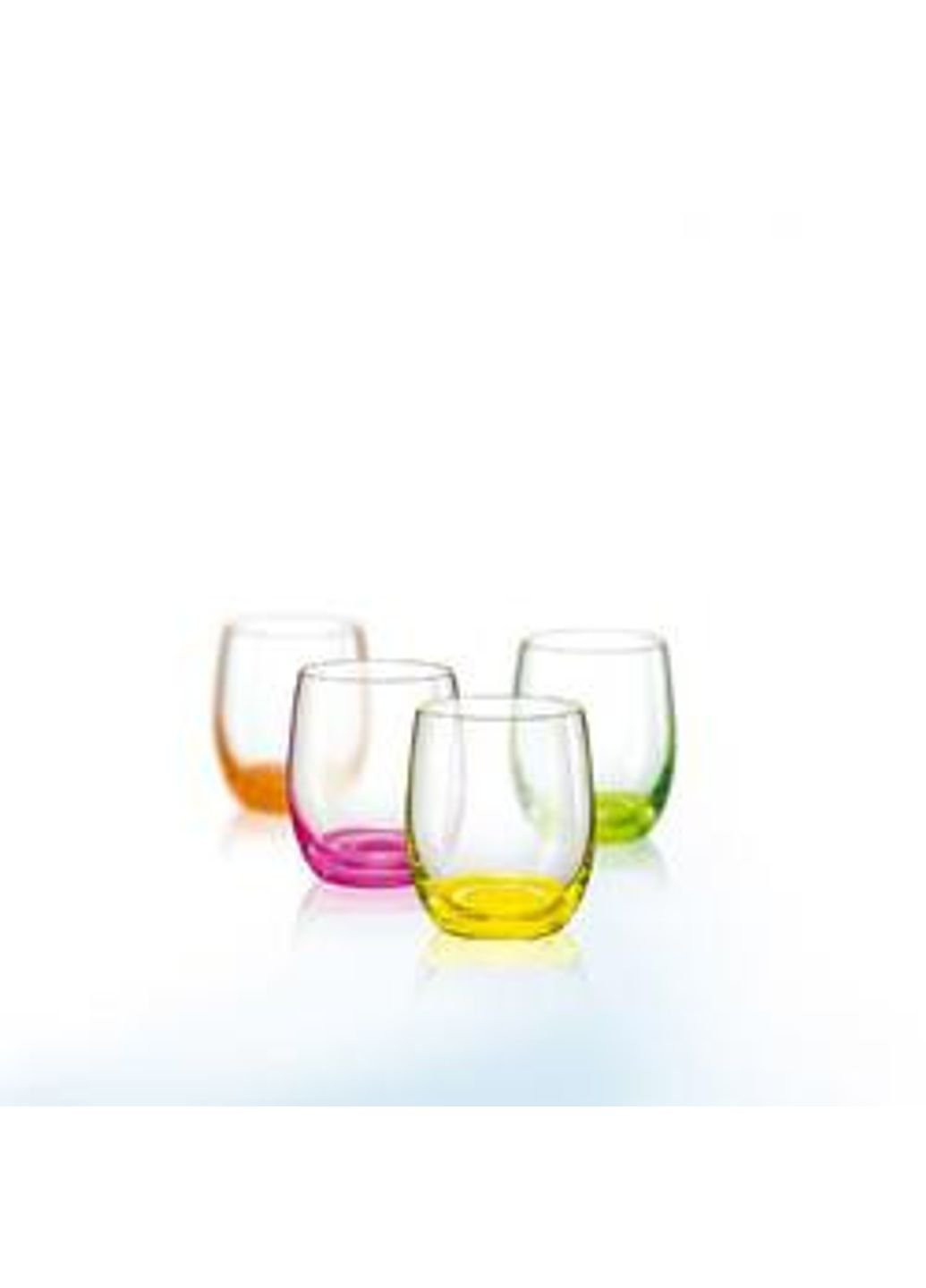 Набор стаканов для сока 4 предмета Neon Ice 300мл 25180 D4939 300 Bohemia (253618497)