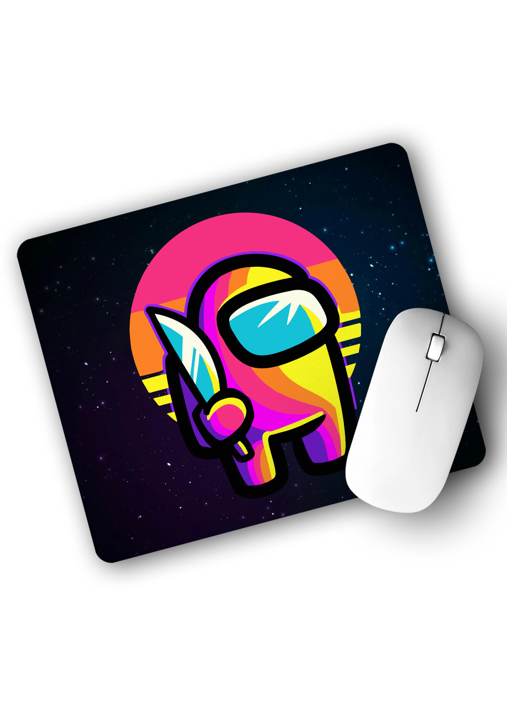 Килимок для мишки Амонг Ас Червоний (Among Us Red) (25108-2406) 22х18 см MobiPrint (222995344)