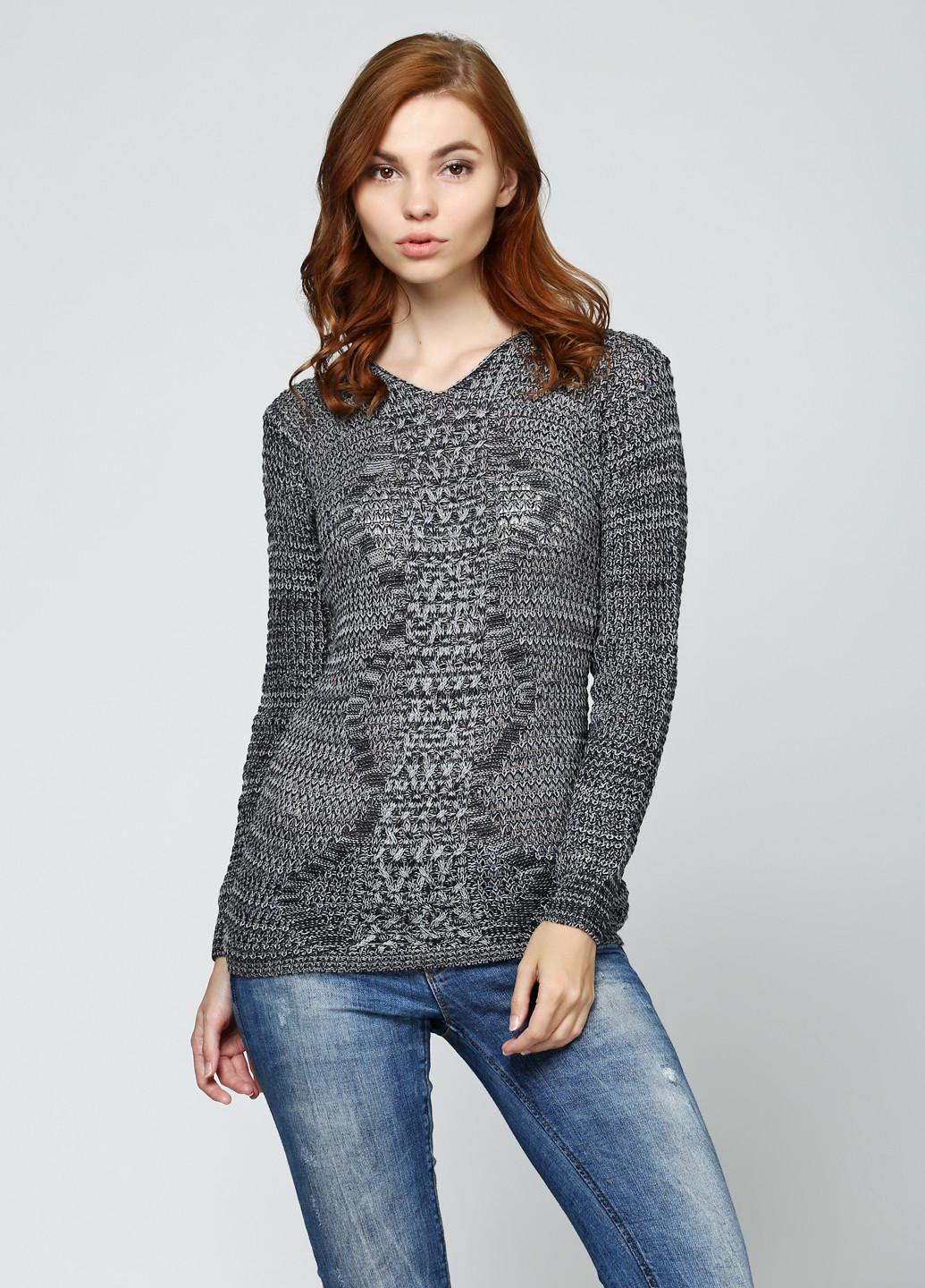 Грифельно-сірий демісезонний пуловер пуловер Massimo