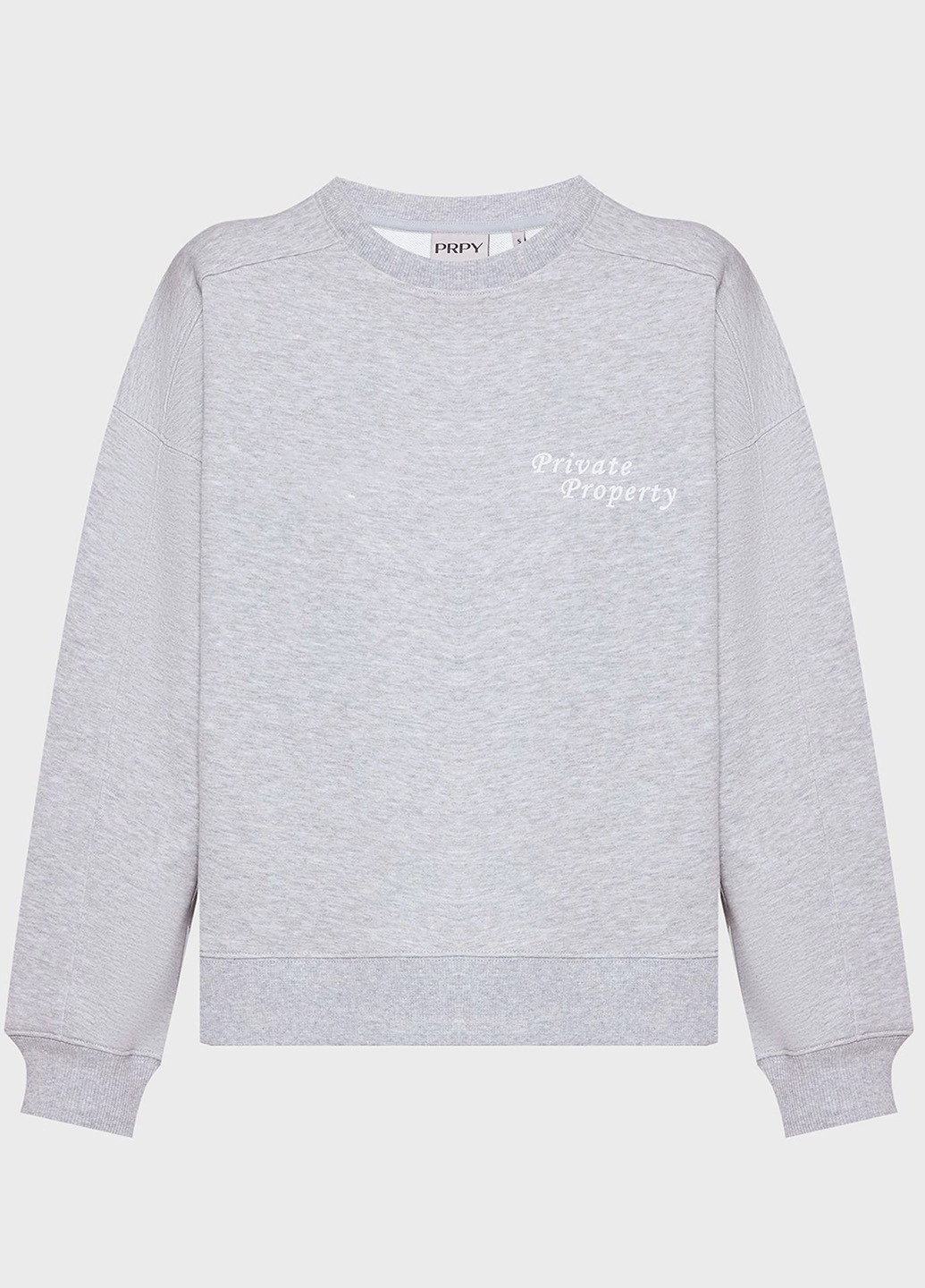 Сірий світшот PRPY меланж без декору (361270833)