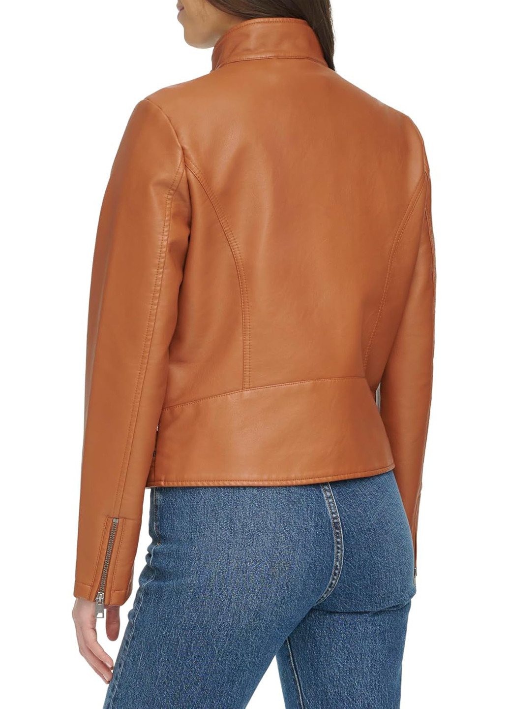 Коричневая демисезонная куртка косуха Levi's