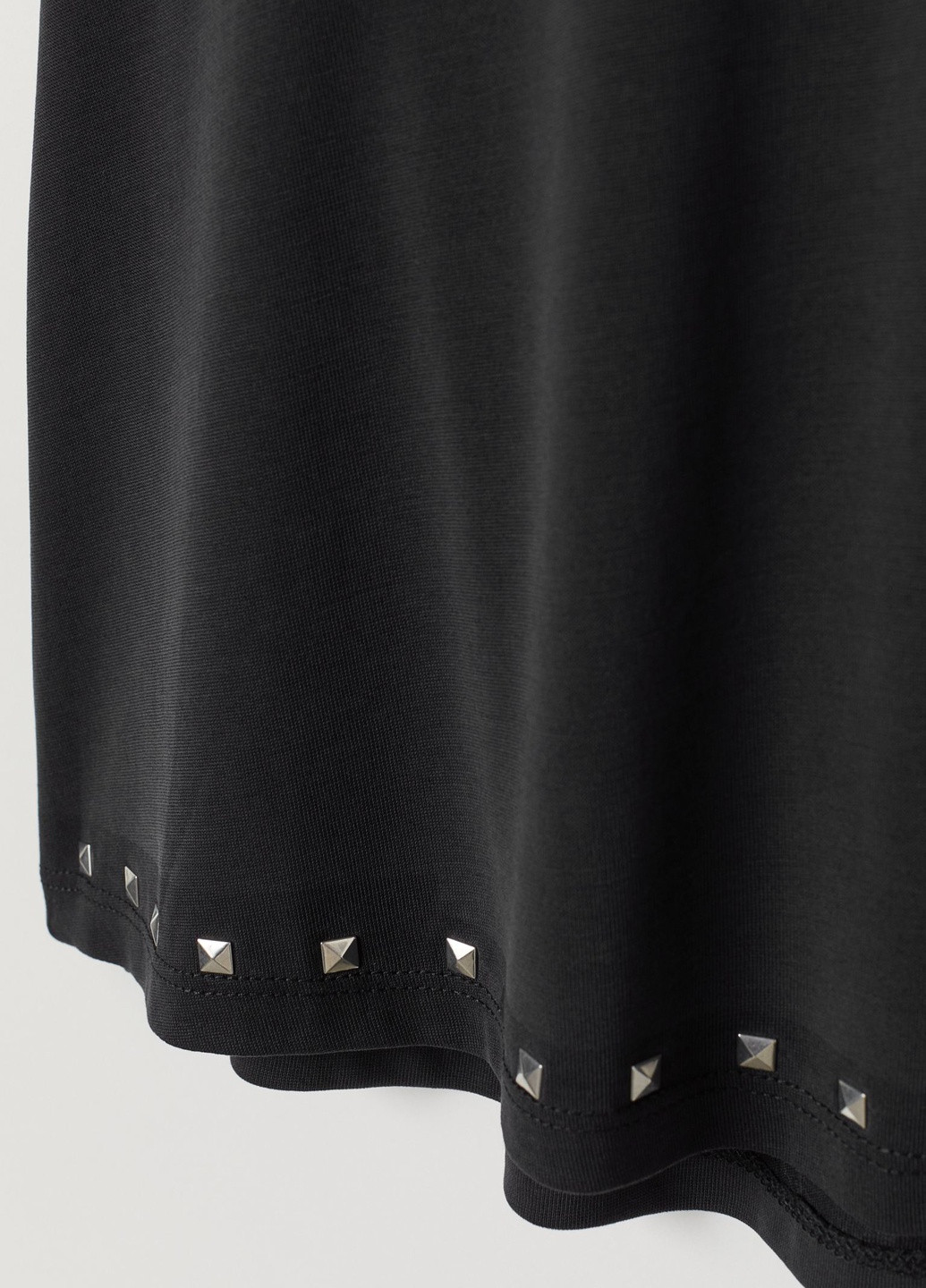 Черная кэжуал однотонная юбка H&M