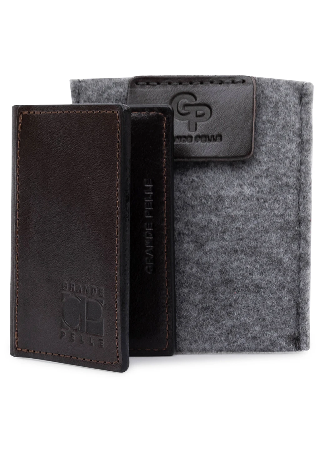 Кожаная визитница 6,5х10 см Grande Pelle (252416899)