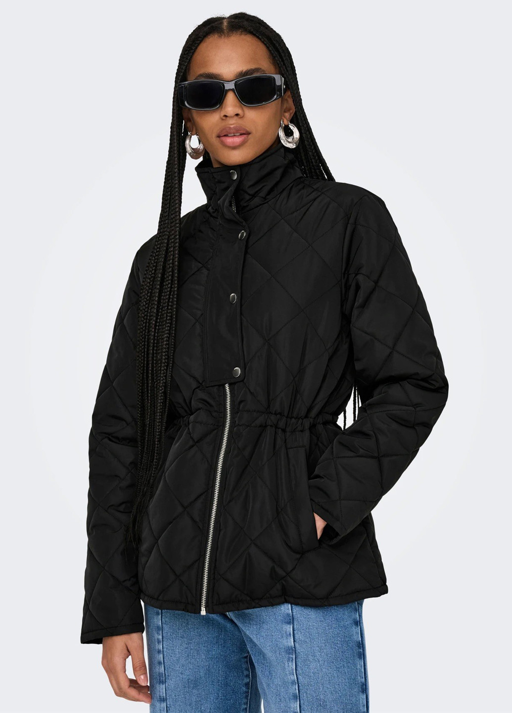 Чорна демісезонна куртка Only