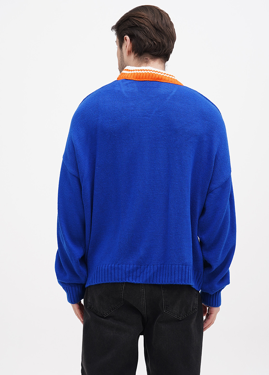 Синій демісезонний пуловер пуловер Boohoo