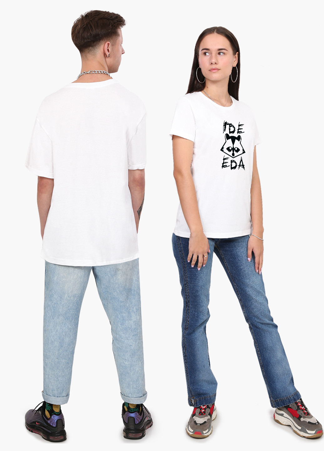 Біла демісезон футболка жіноча напис єнот де їжа? білий (8976-2052) xxl MobiPrint