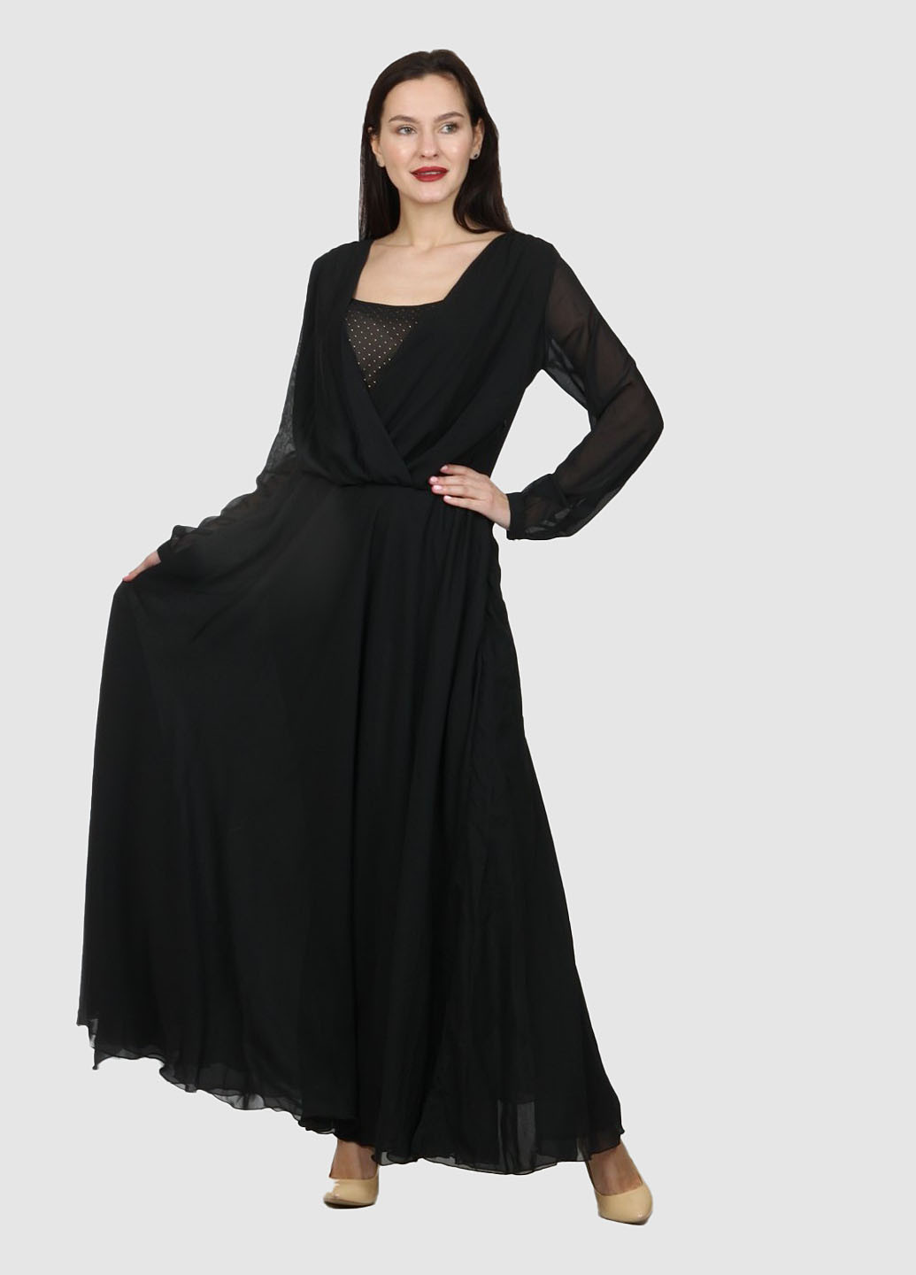 Чорна вечірня сукня Enna Levoni однотонна