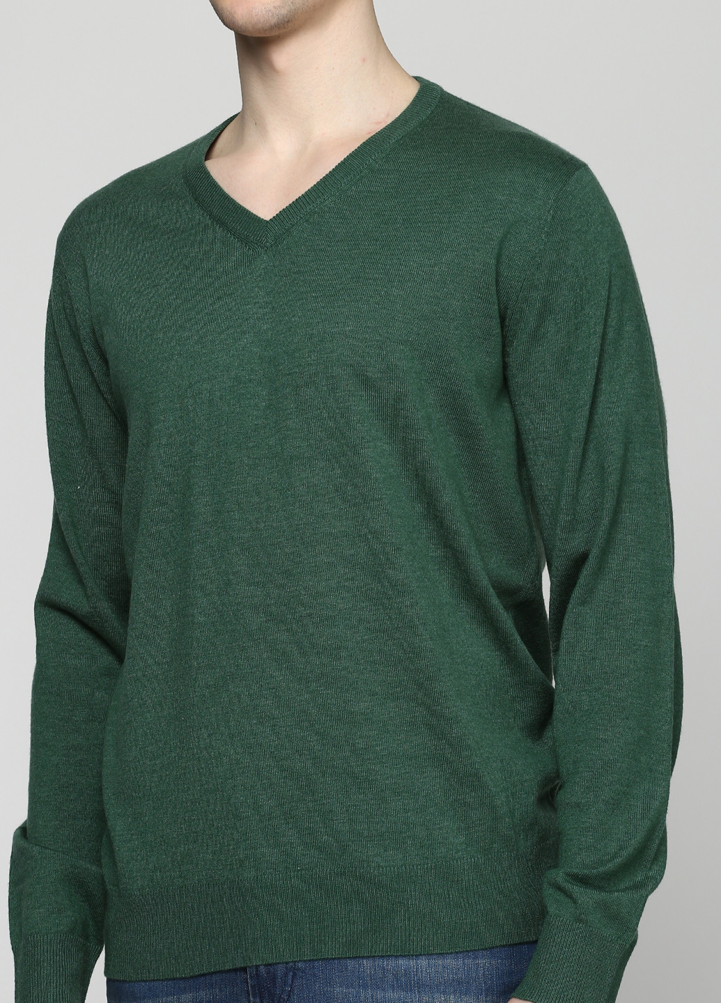 Зеленый демисезонный пуловер пуловер Pierre Balmain