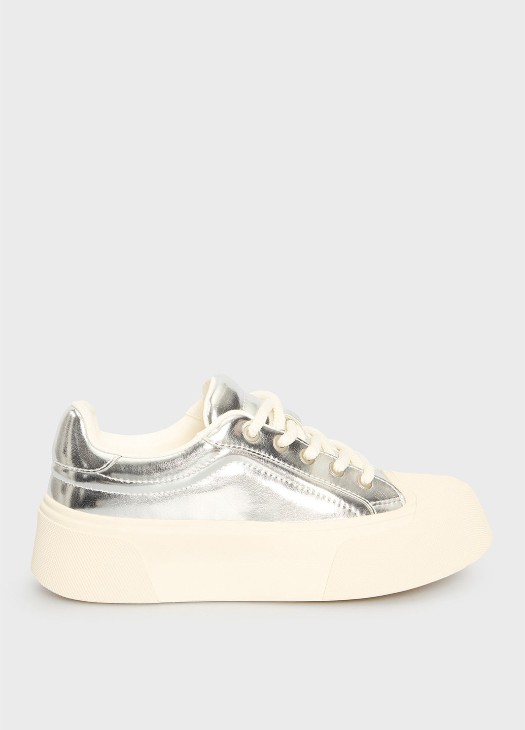 Серебристые кеды PRPY