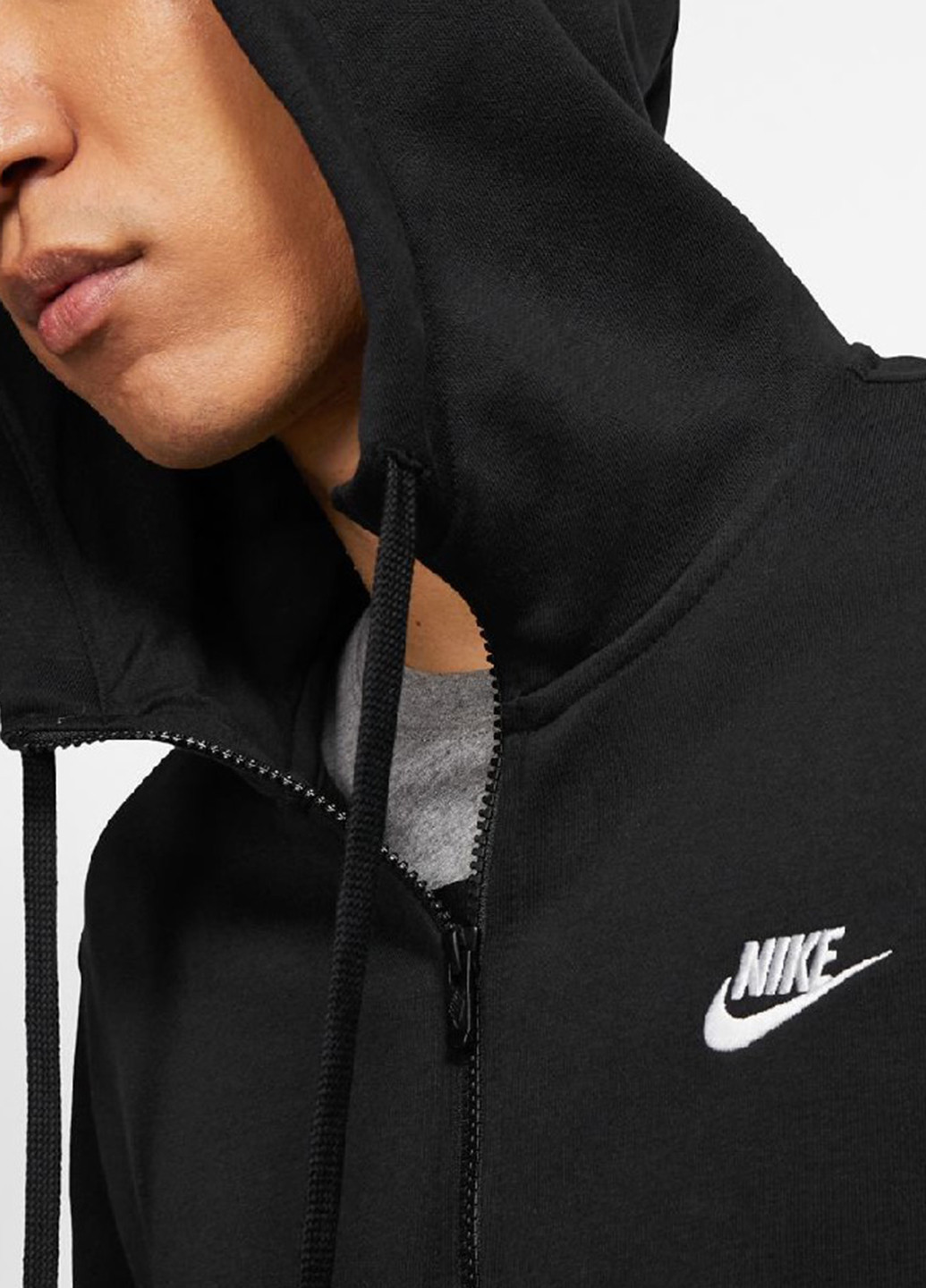 Толстовка BV2648-010 Nike M NSW CLUB HOODIE FZ FT (314148152)