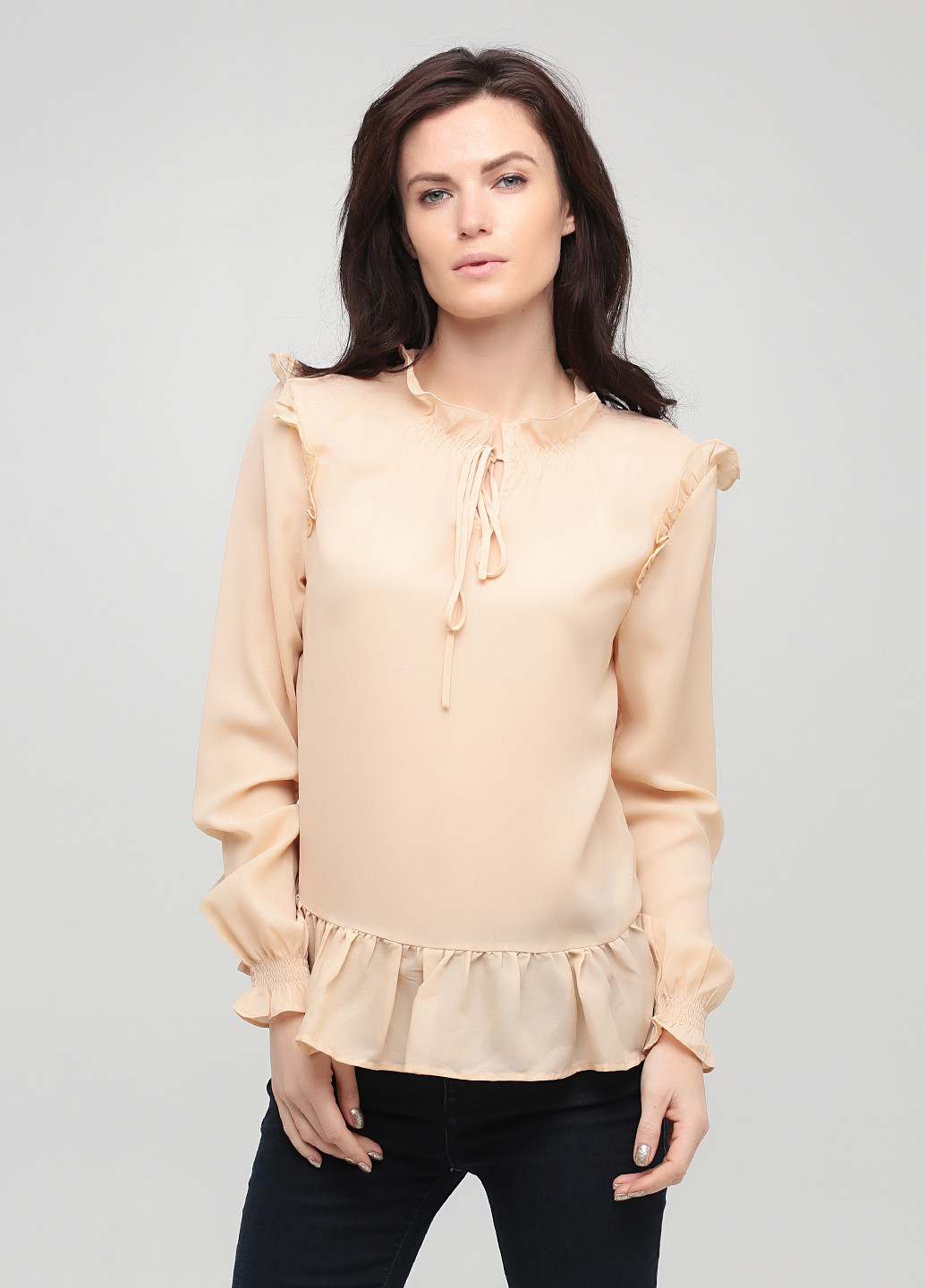 Бежевая блуза Asos