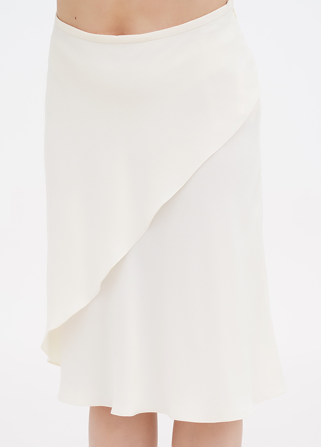 Молочная кэжуал однотонная юбка Ralph Lauren а-силуэта (трапеция)