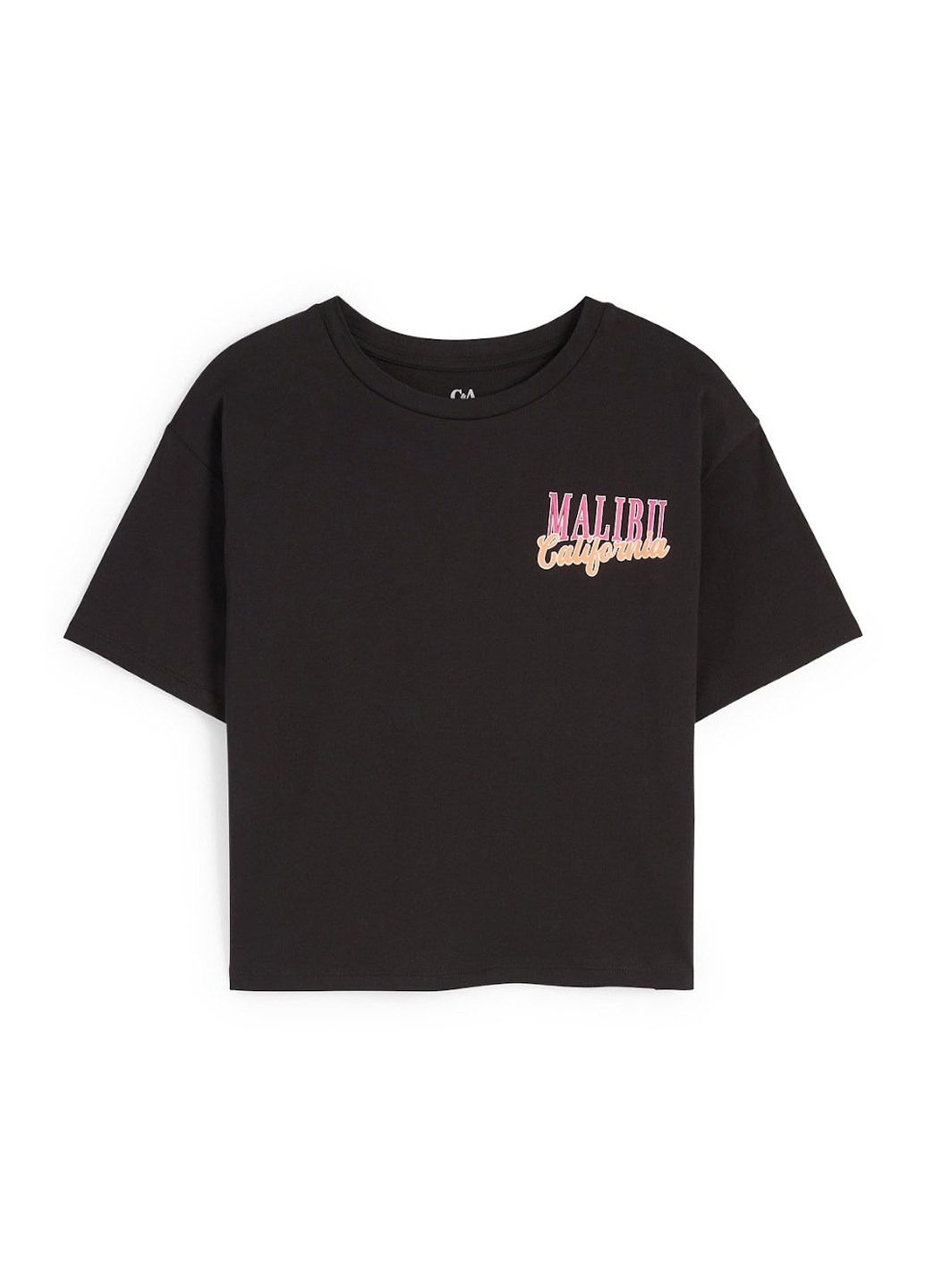 Черная летняя футболка C&A