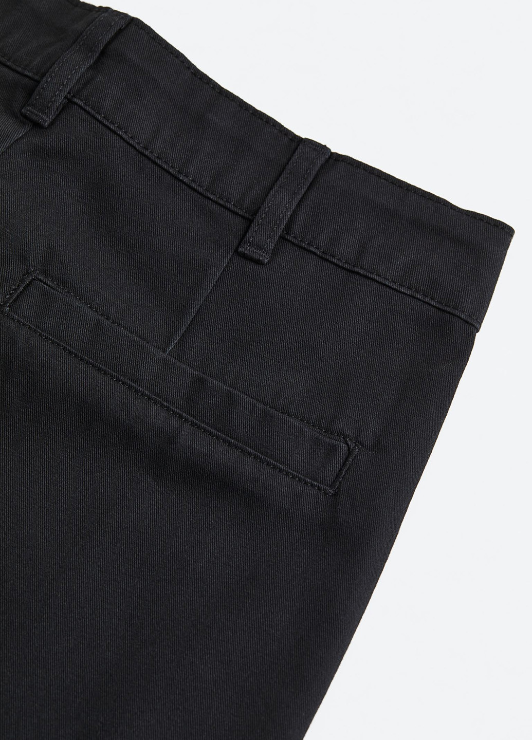 Черные кэжуал демисезонные брюки прямые H&M