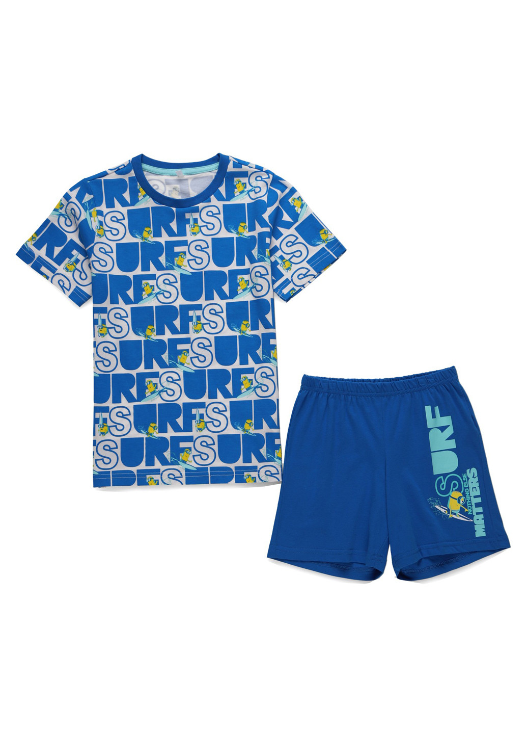 Синяя всесезон пижама (футболка, шорты) футболка + шорты C&A