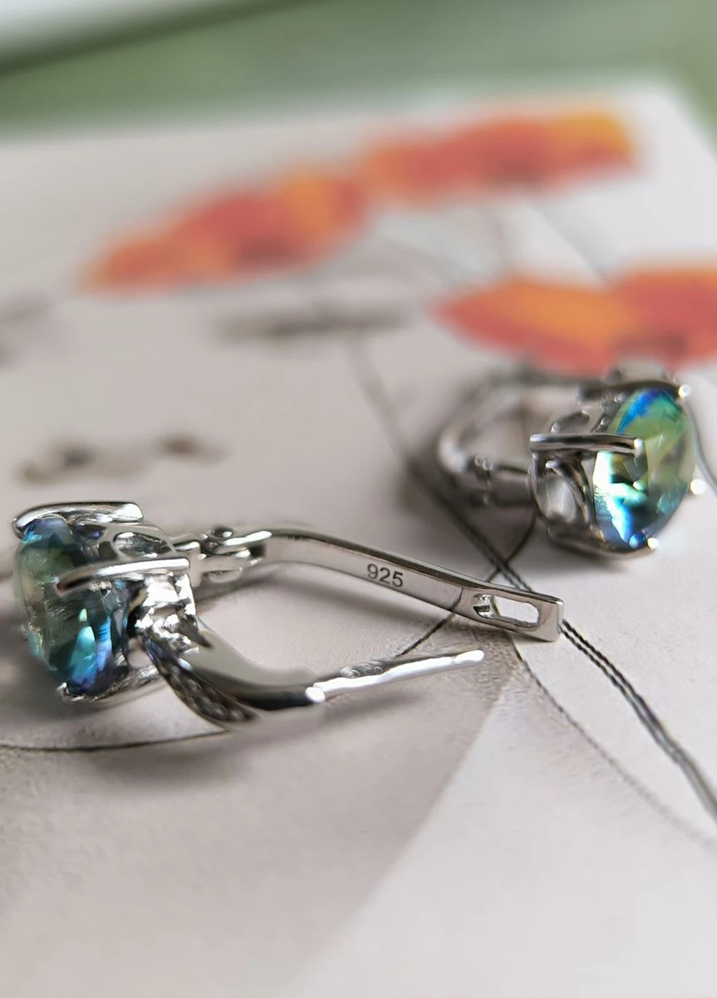 Сережки Silver Flame (354214729)