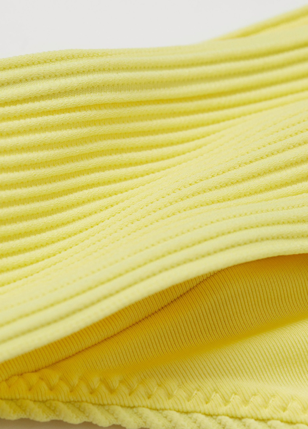 Купальні трусики H&M однотонні жовті пляжні поліамід