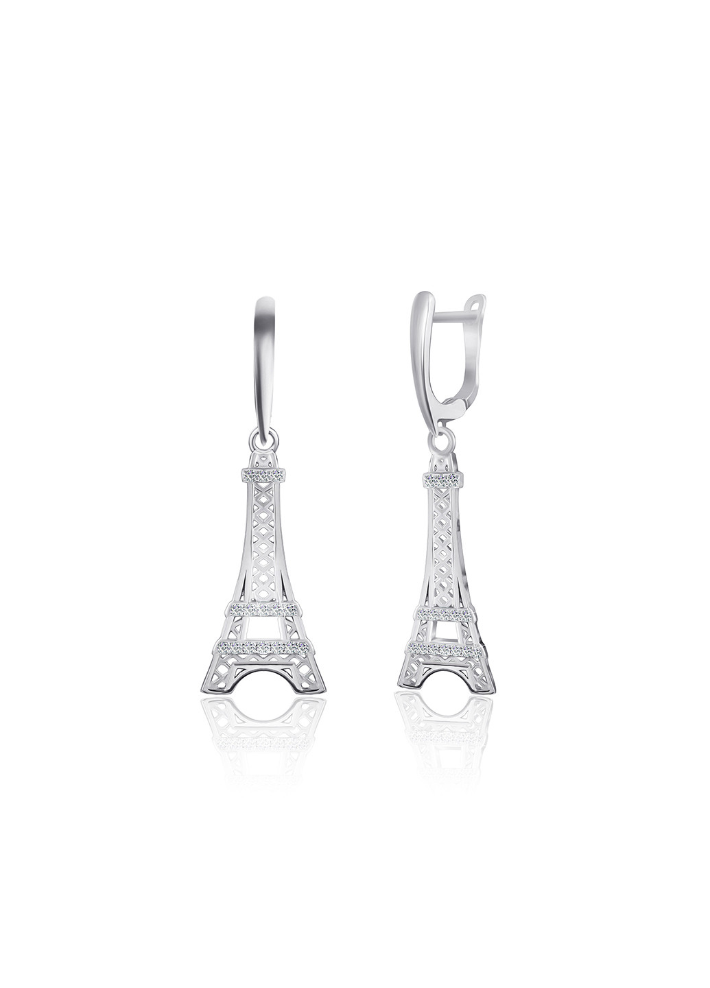 Серебряные серьги с фианитами ск2ф/1003 Silvex925 (201169729)