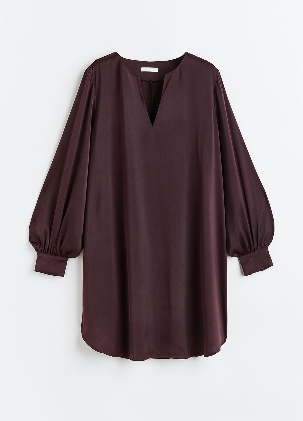 Темно-вишнева кежуал сукня H&M однотонна