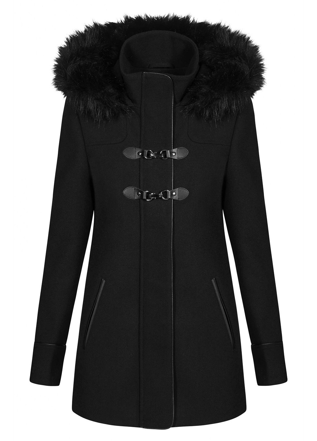 Черное демисезонное Пальто Orsay