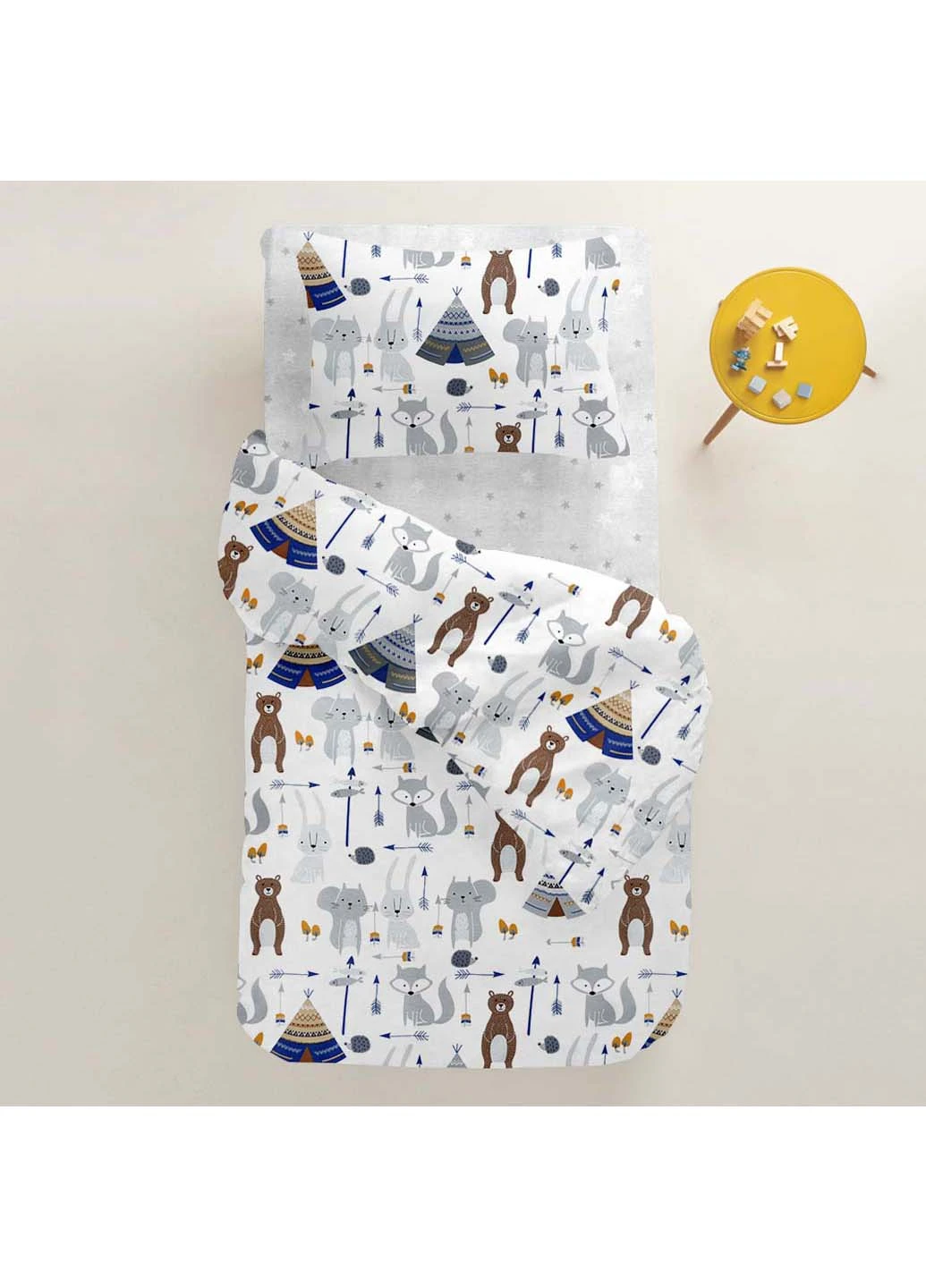 Подростковый комплект без простыни BEARS WIGWAMS Ранфорс 155х215 см Cosas (256462883)