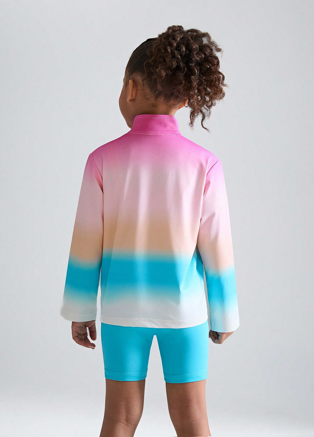 Комбинированный летний костюм (кофта, шорты) SHEIN