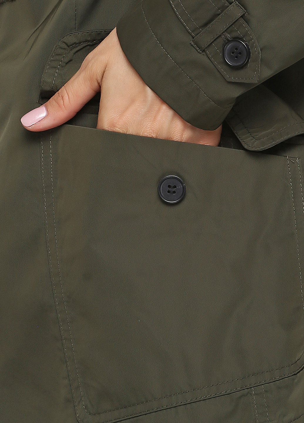Оливковая (хаки) демисезонная куртка Antony Morato