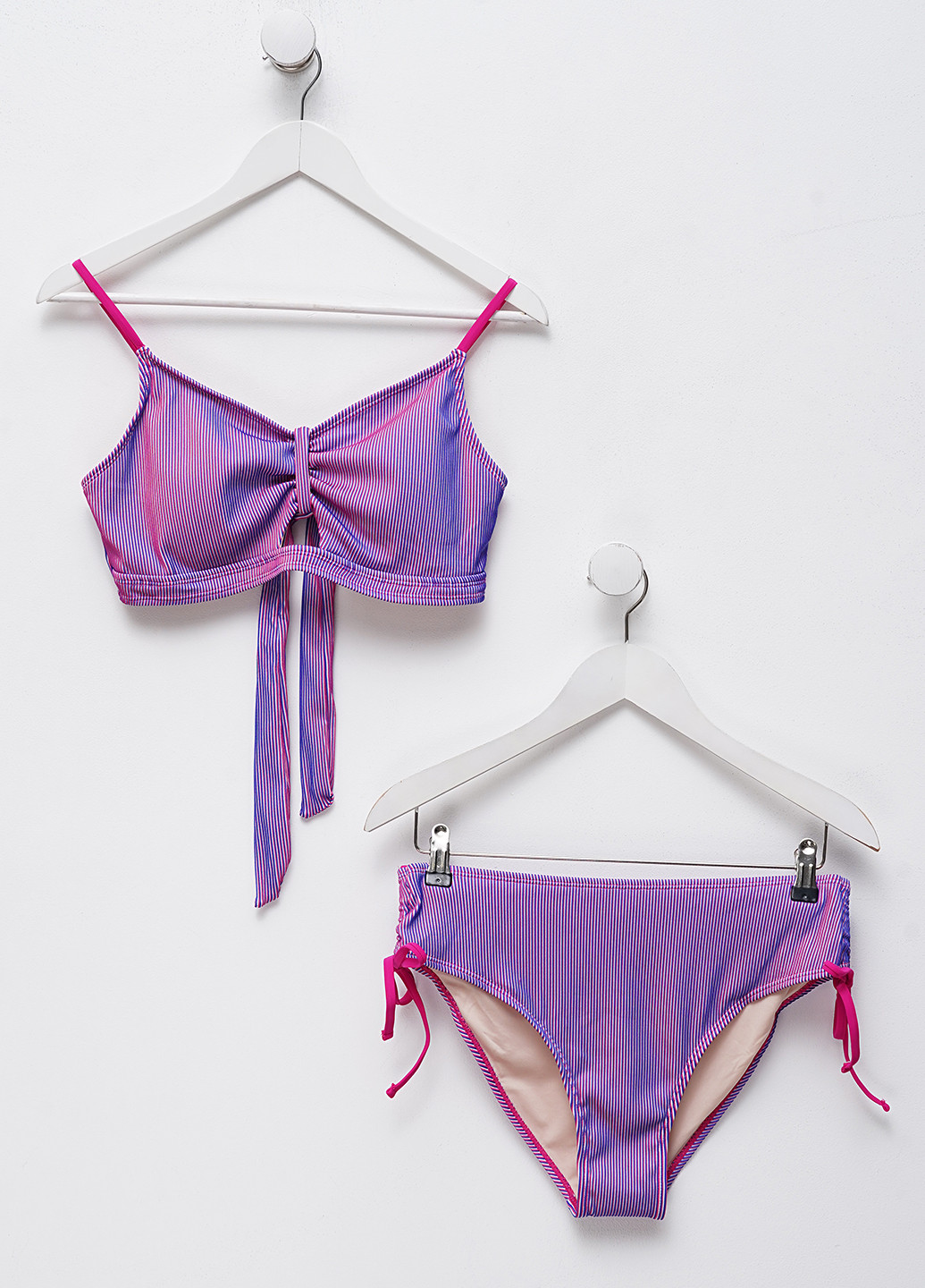 Рожево-ліловий літній купальник (ліф, трусики) роздільний CUPSHE