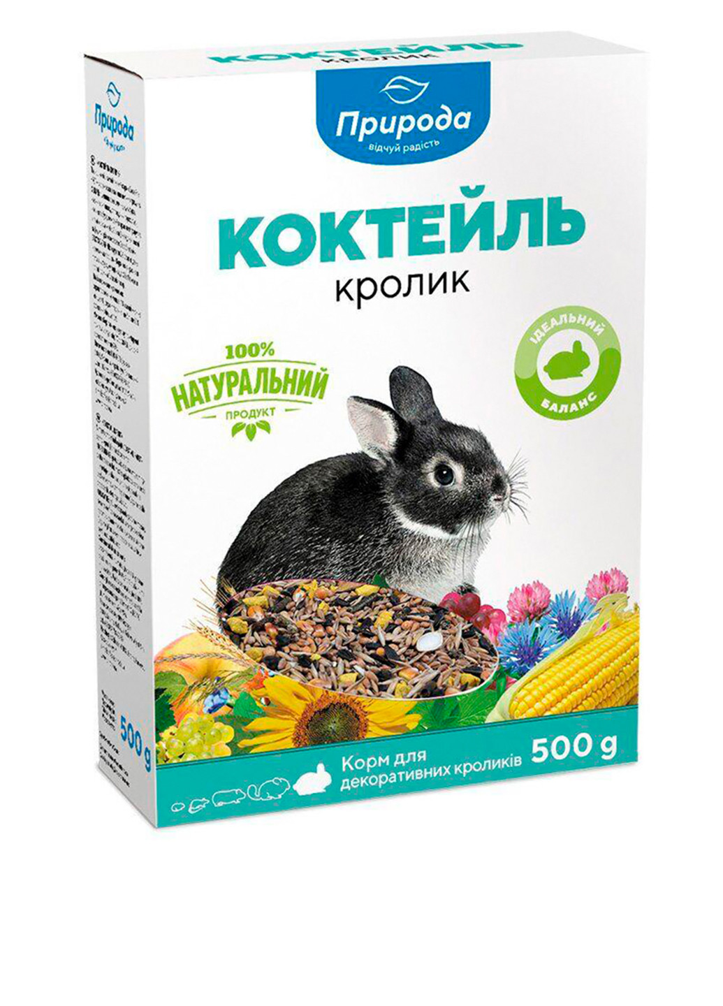 Сухой корм Коктейль Кролик, 500 г Природа (251149995)