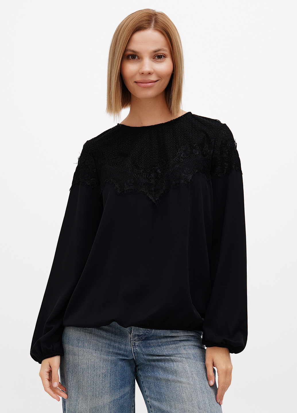 Чорна блуза Sassofono