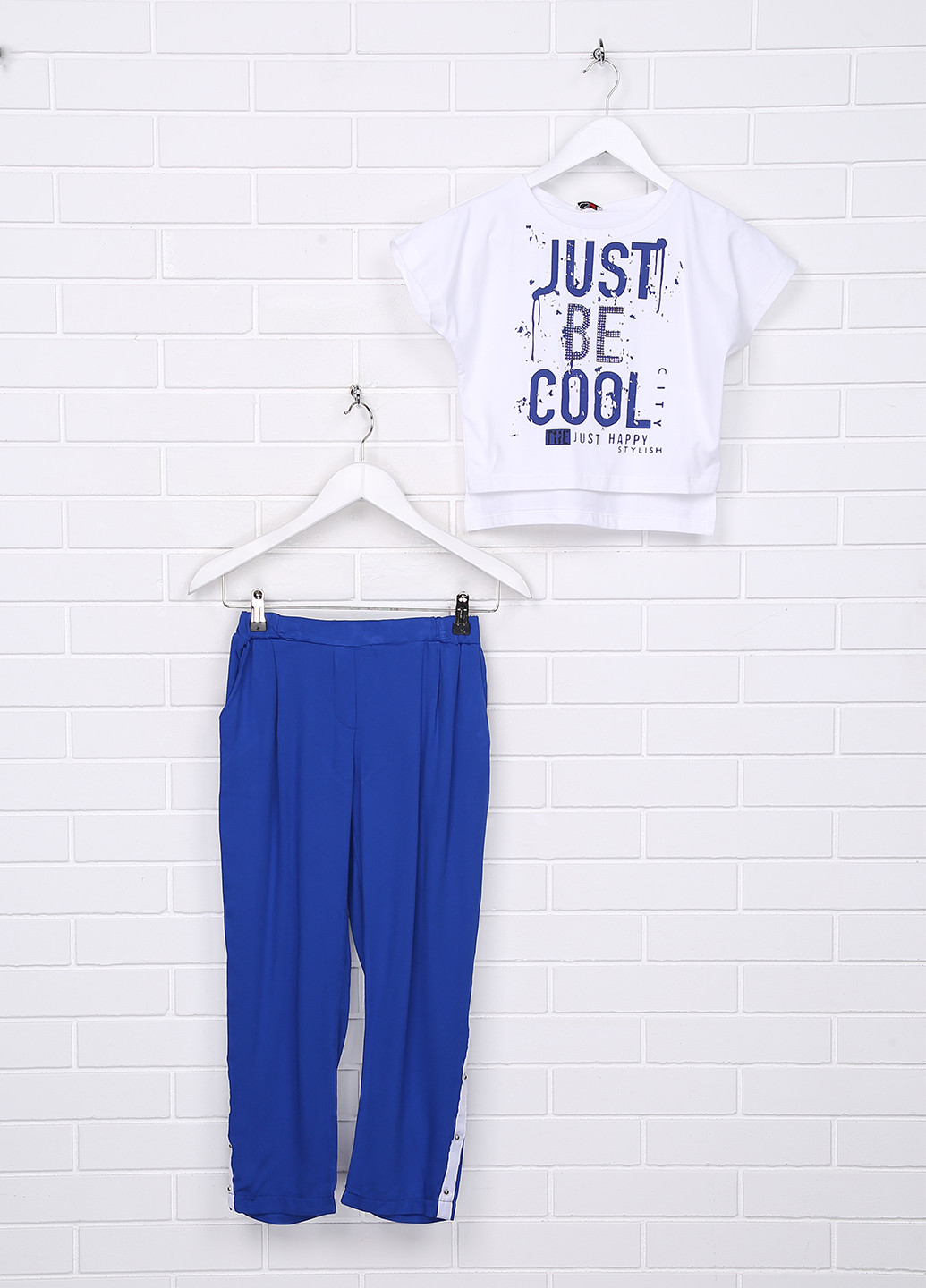 Синий летний комплект (футболка, брюки) CSW