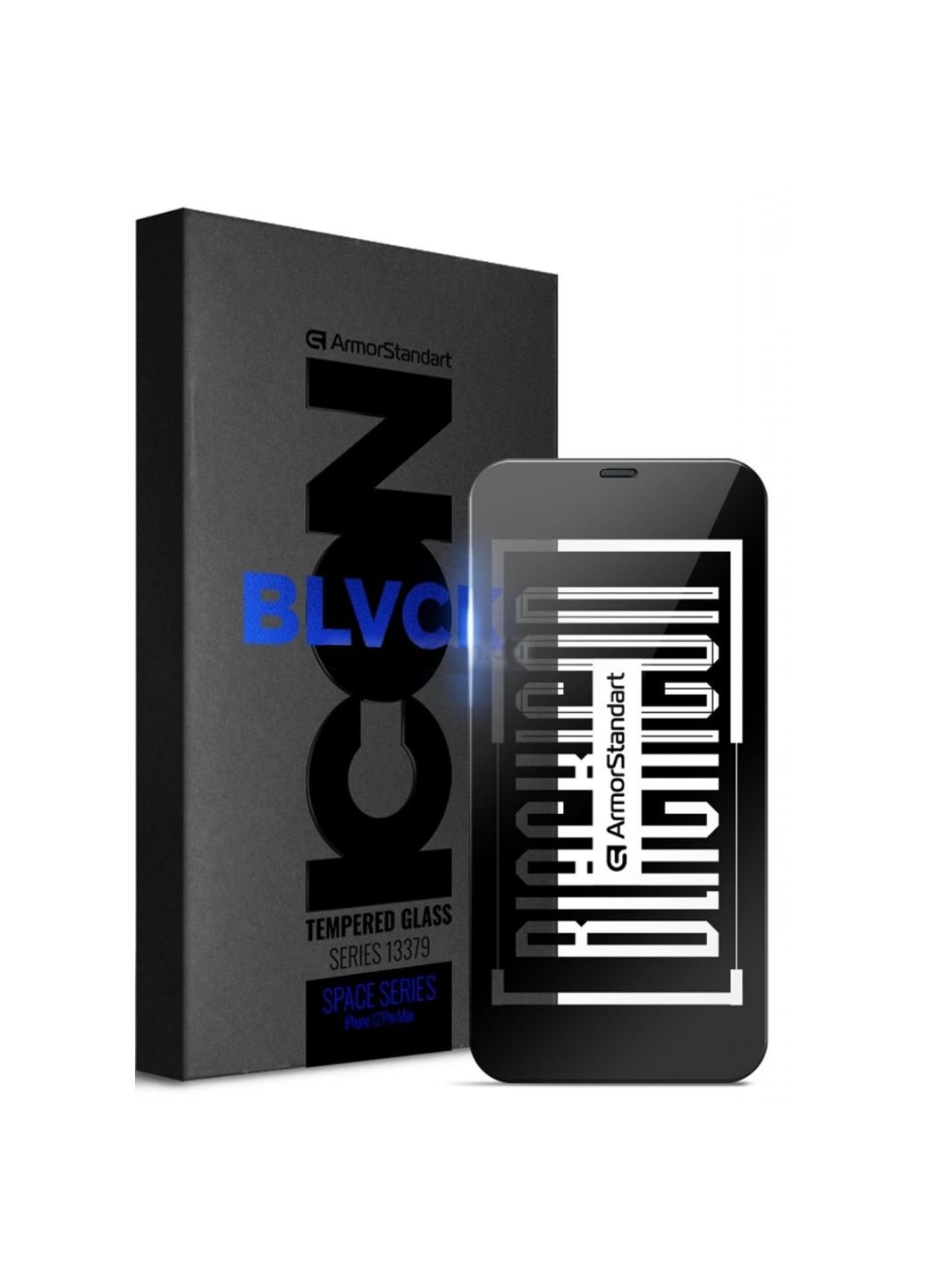 Стекло защитное Space Black Icon для Apple iPhone 12 Pro Max (ARM59217) ArmorStandart (249596946)