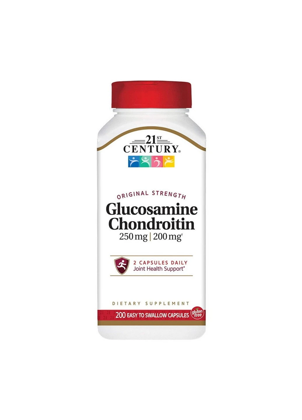 Глюкозамін Хондроітин Glucosamine Chondroitin 250 mg / 200 mg (200 капсул) 21 століття центурі 21st Century (255408923)