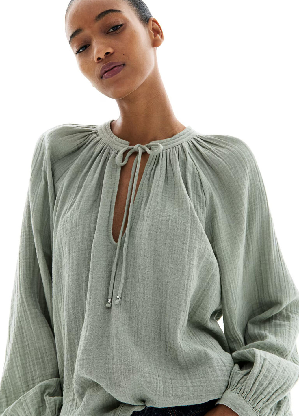 Серая блуза H&M