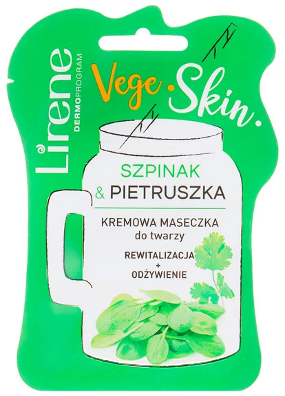 Кремовая маска для лица со шпинатом и петрушкой Vege Skin Mask Lirene (250116744)