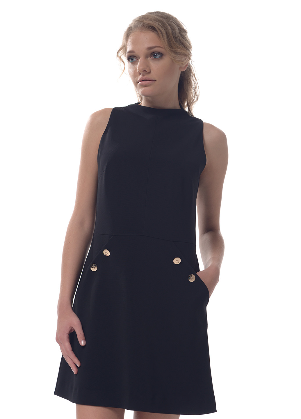 Чорна кежуал сукня Arefeva однотонна