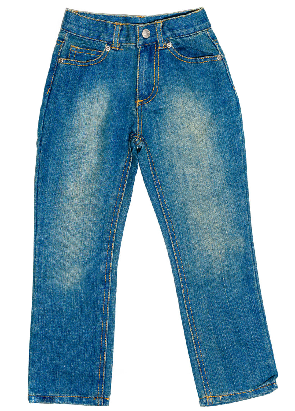 Голубые демисезонные прямые джинсы Issa