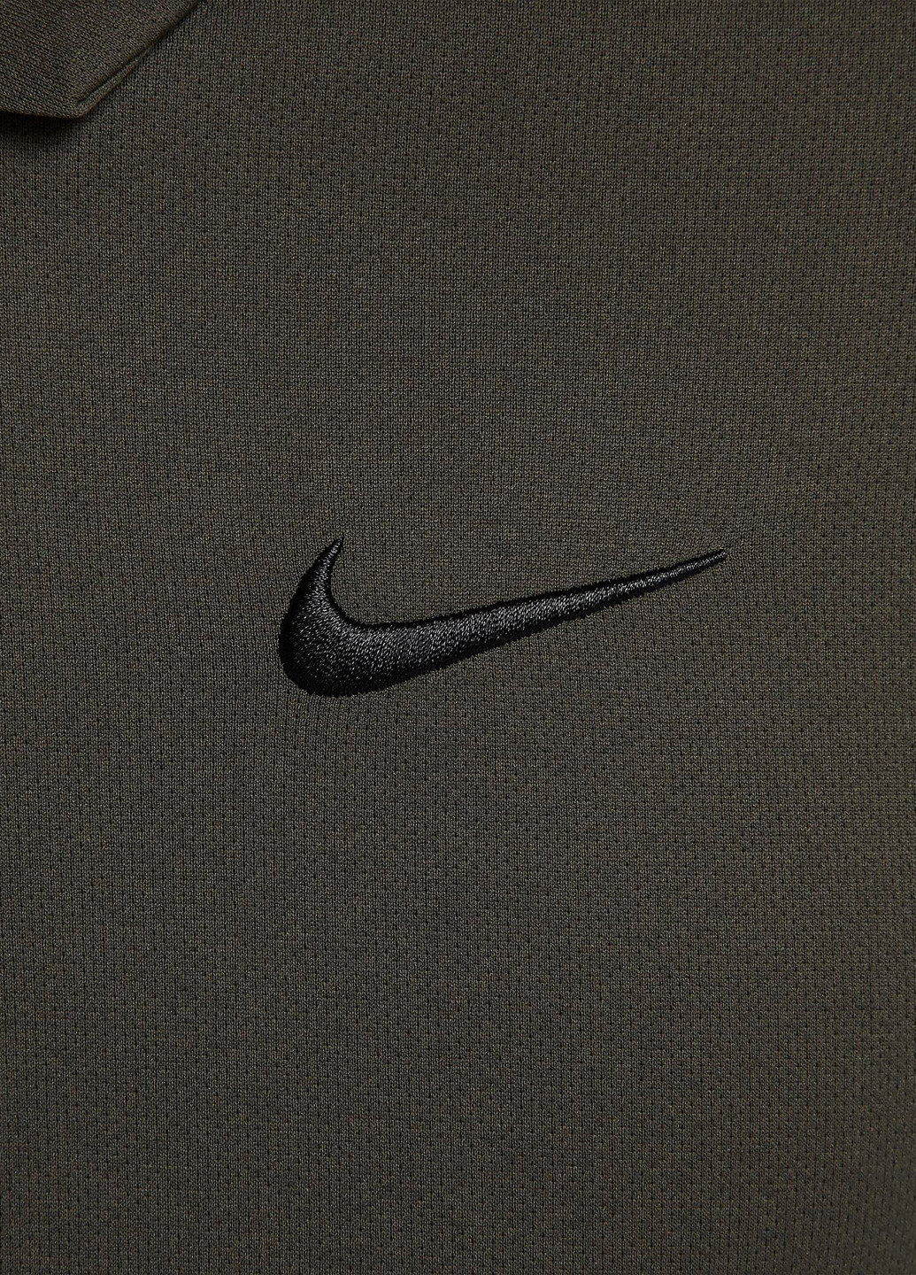 Темно-зеленая футболка-поло для мужчин Nike однотонная