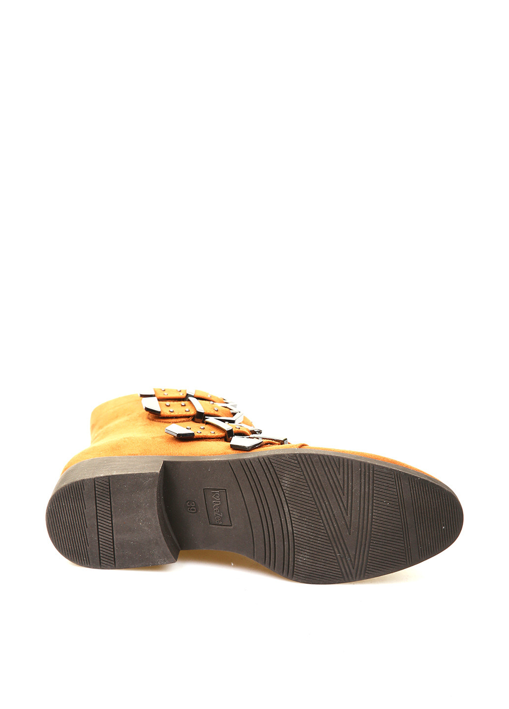 Осенние ботинки No Brand с заклепками, с пряжкой из искусственной замши