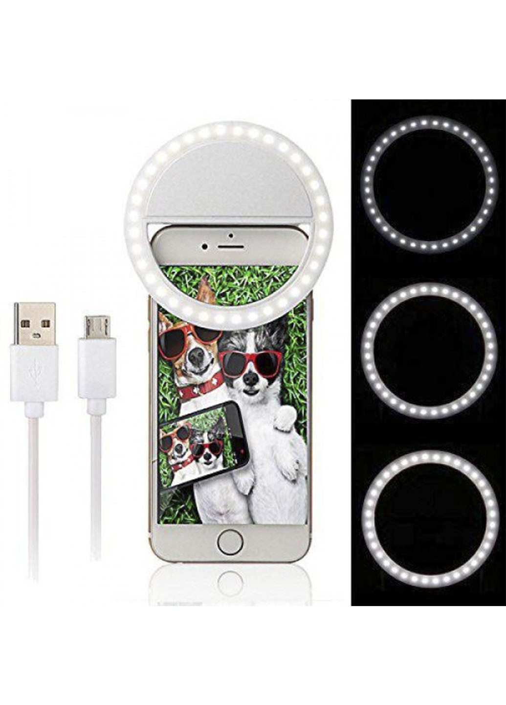 Селфи кольцо Selfie Ring Light вспышка-подсветка светодиодная для телефона  Solar (251779831) ? Купить в интернет-магазине Каста ? Киев, Одесса,  Харьков ? Доставка по всей Украине! (#251779831)