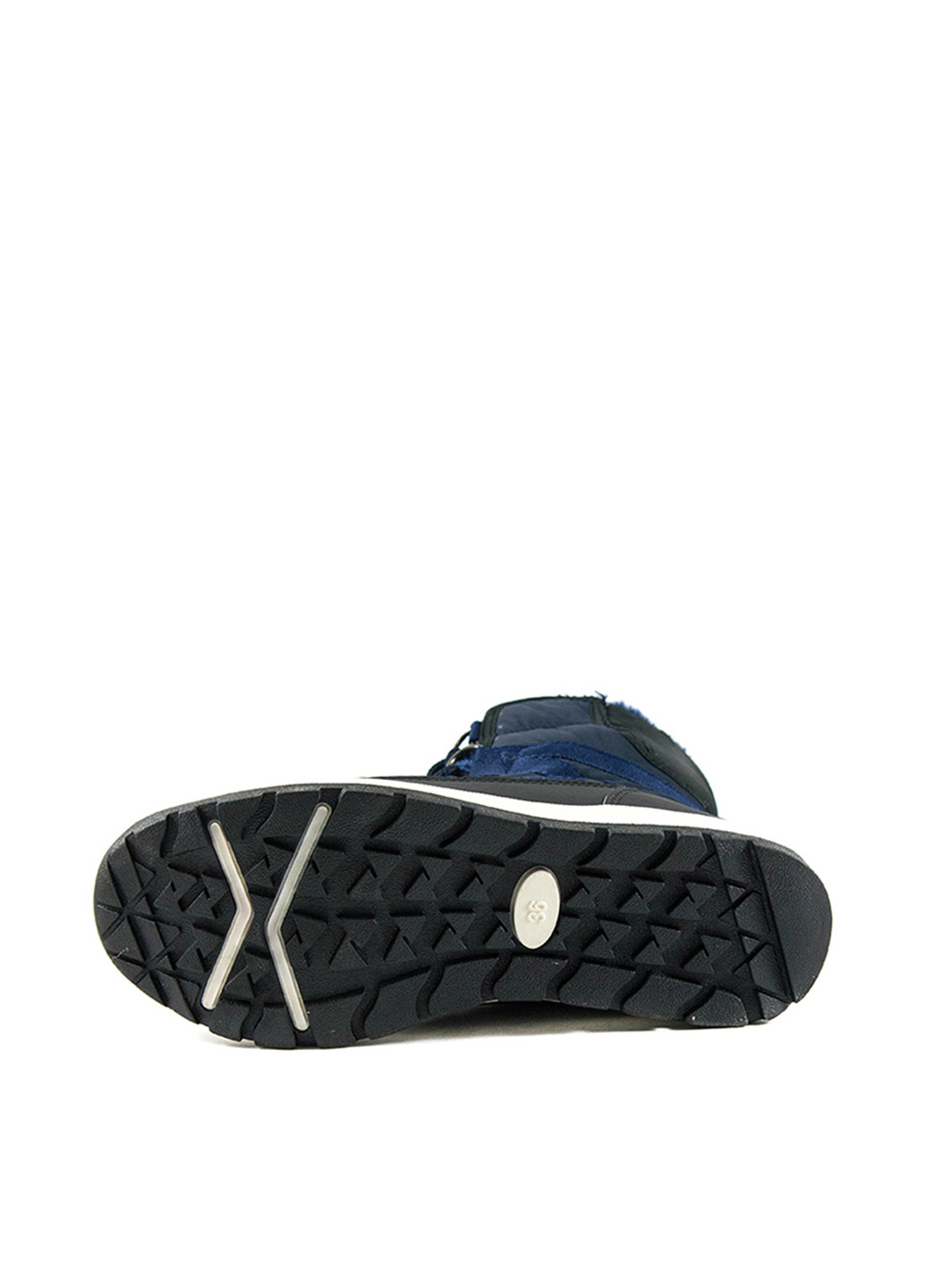 Темно-синие дутики Restime со шнуровкой