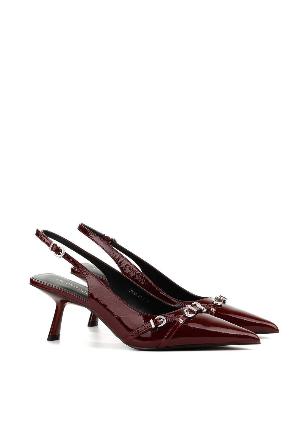 Le'BERDES Туфли слингбеки бордовый з натуральная кожа, украина — лето (360795578)