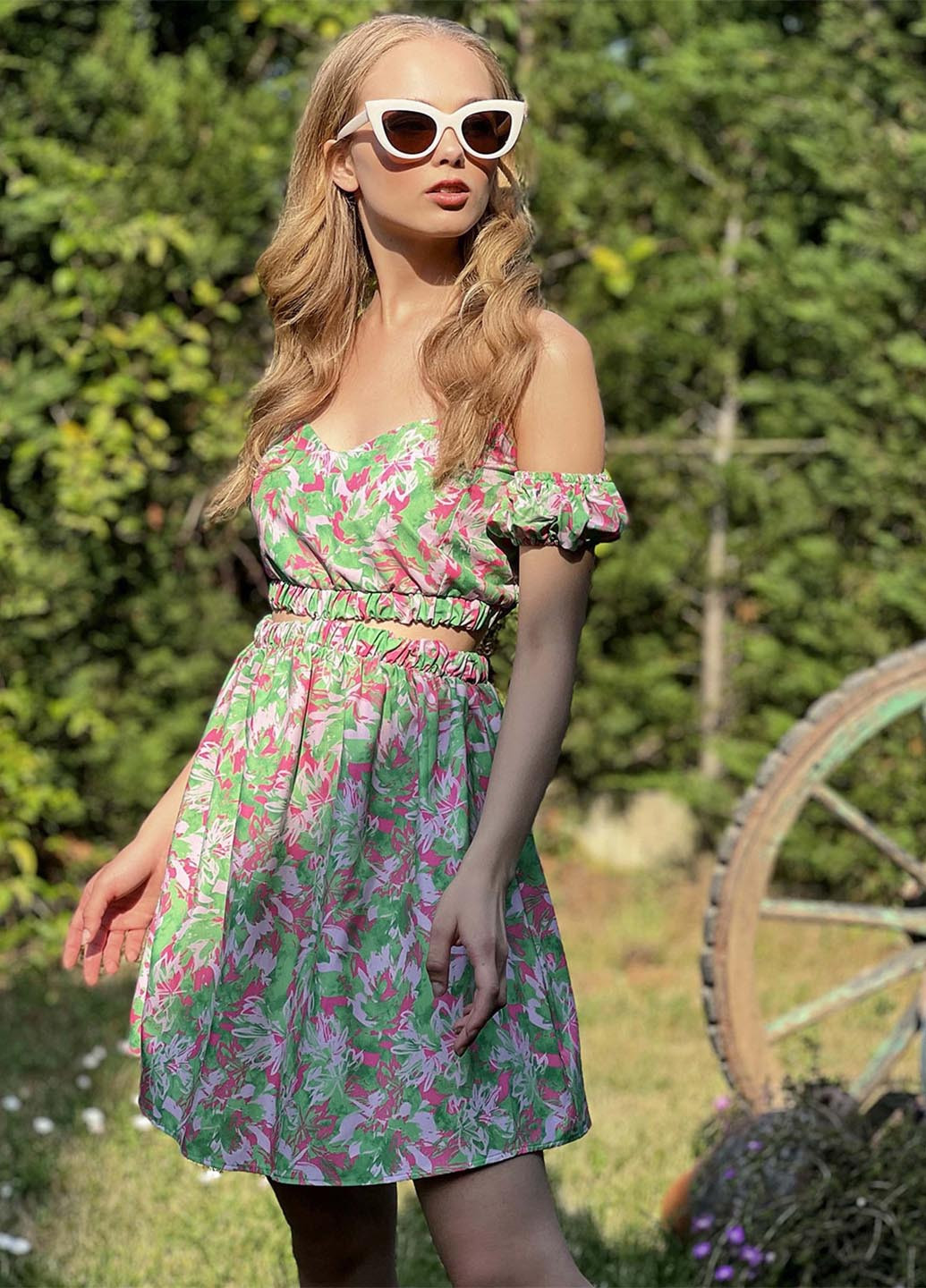 Костюм (топ, юбка) Trend Alacati Stili (329145296)