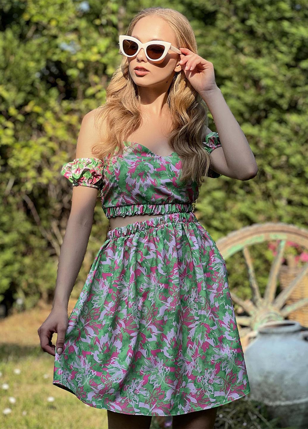 Костюм (топ, юбка) Trend Alacati Stili (329145296)