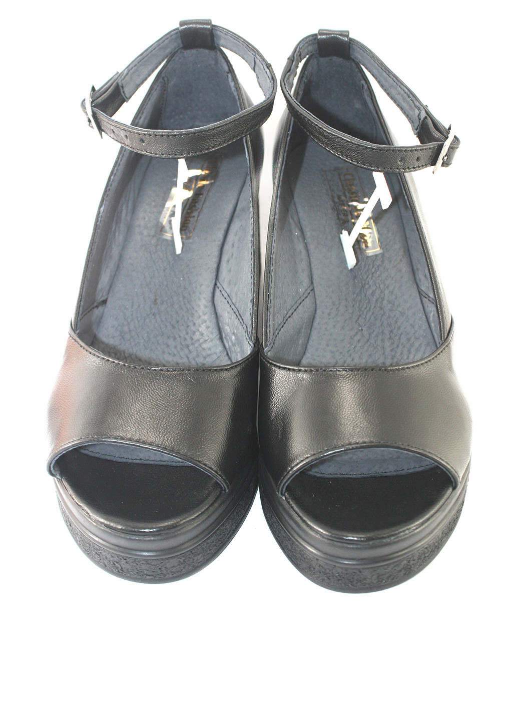 Mila Туфли пип-тое черный з натуральная кожа, — демисезон (356509253)