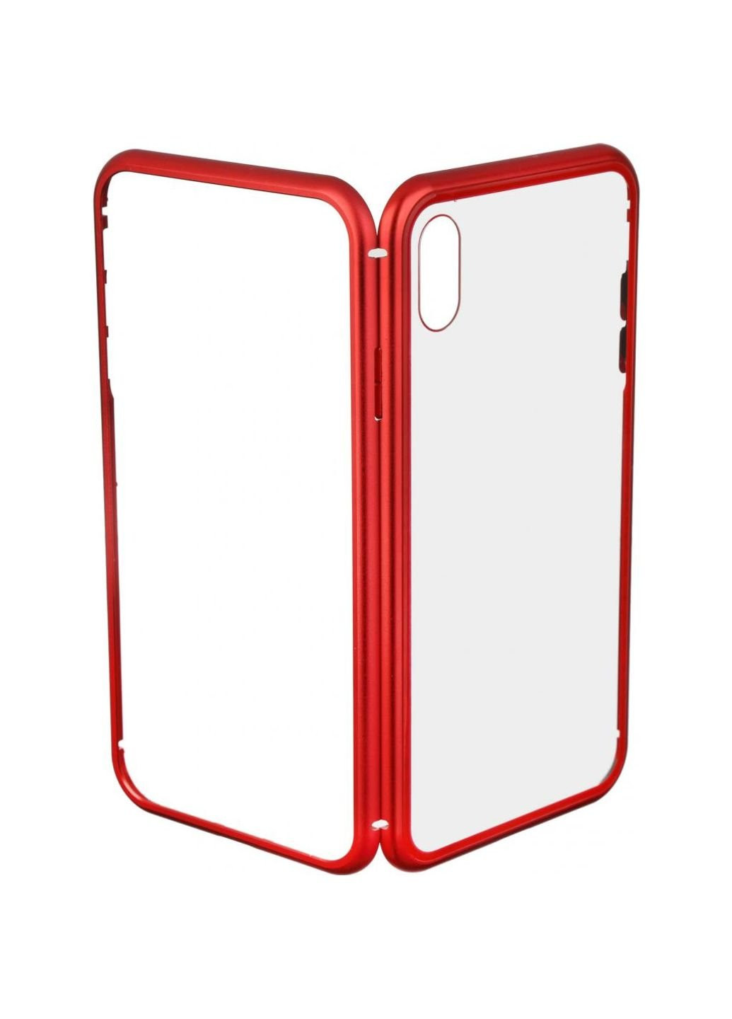 Чохол для мобільного телефону Magnetic Case 1 Gen. iPhone XS Max Clear/Red (ARM53391) ArmorStandart (252573043)