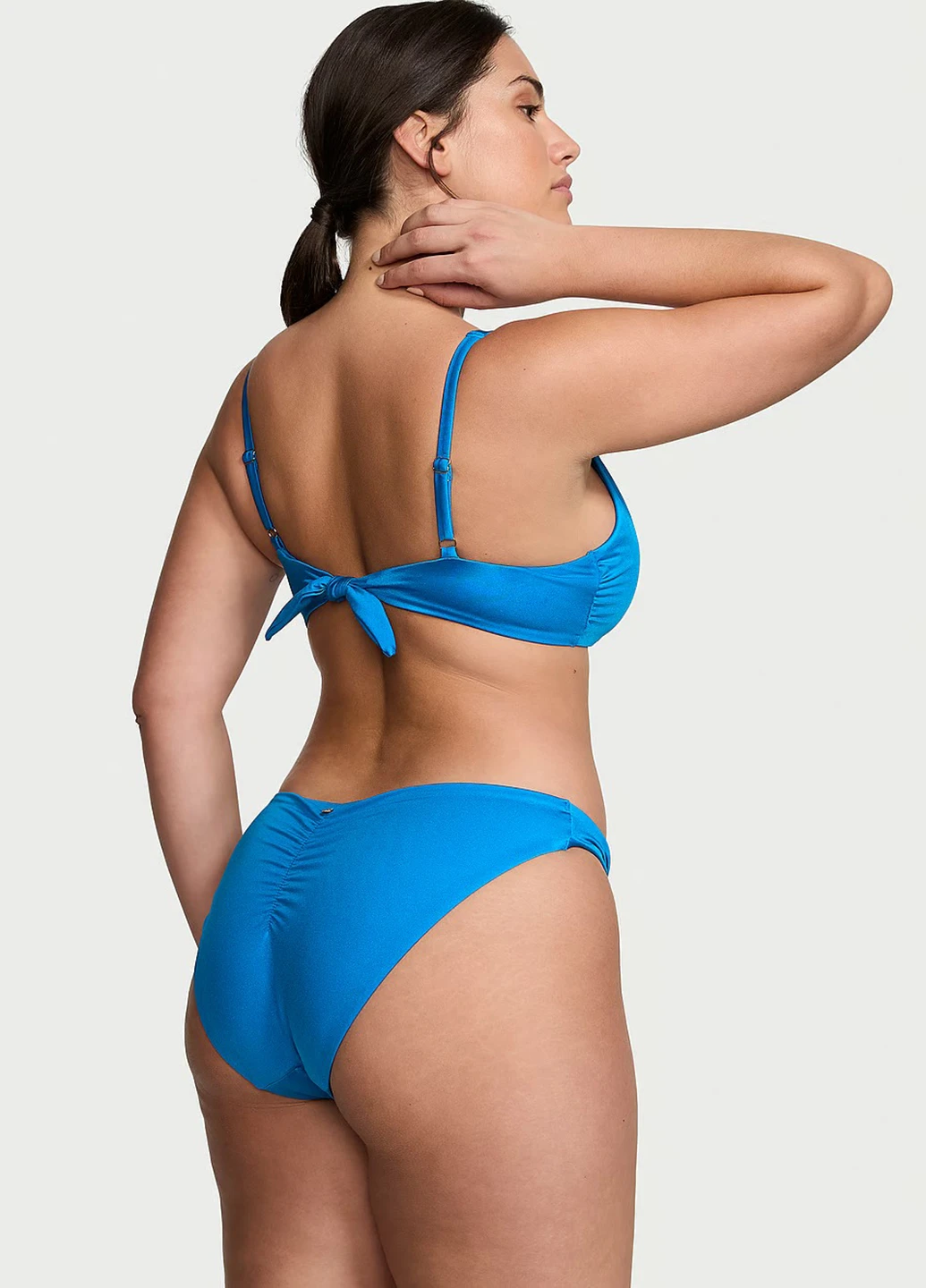 Синий летний купальник (лиф, трусики) бикини, раздельный Victoria's Secret