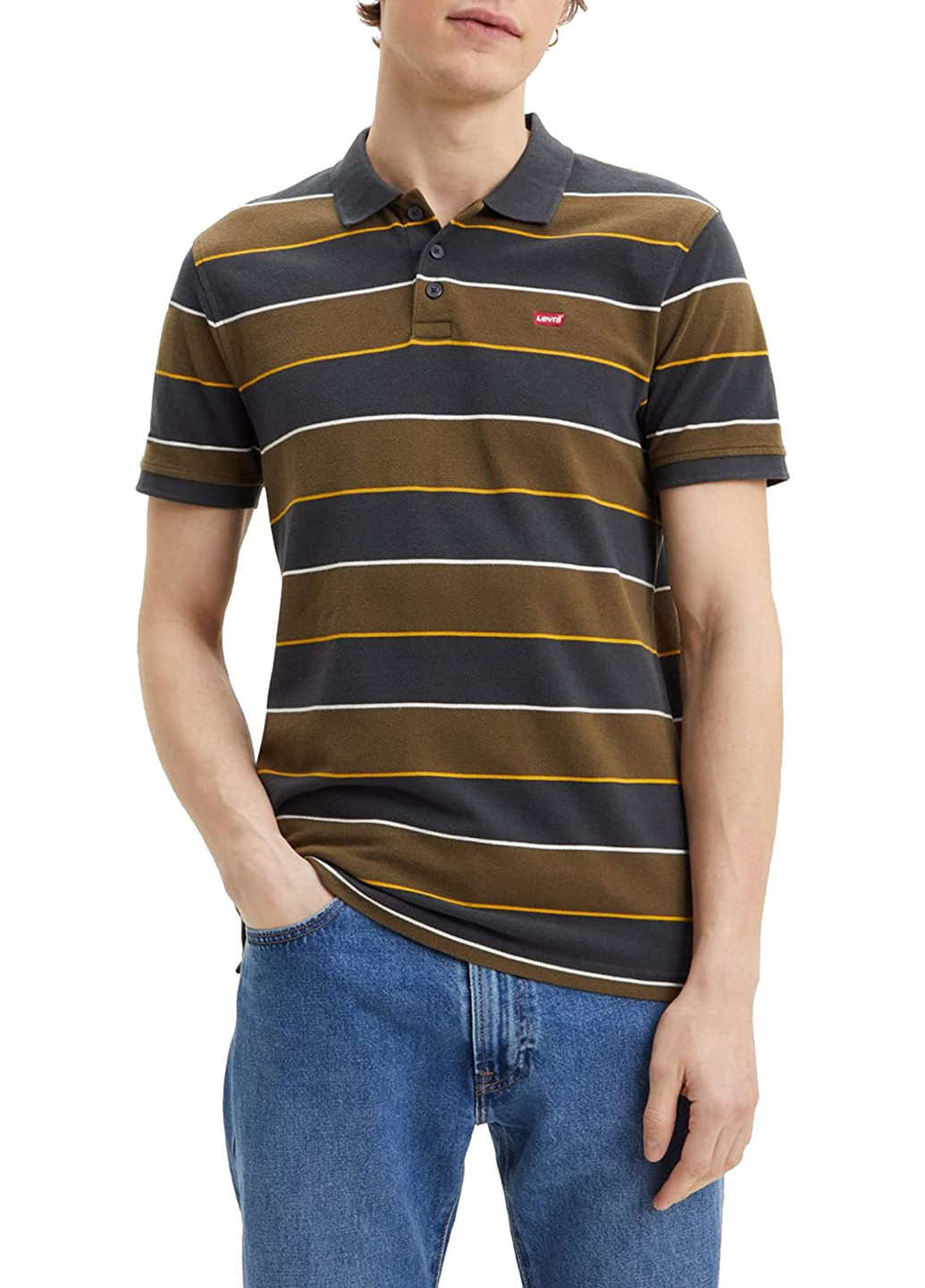 Цветная футболка-поло для мужчин Levi's в полоску