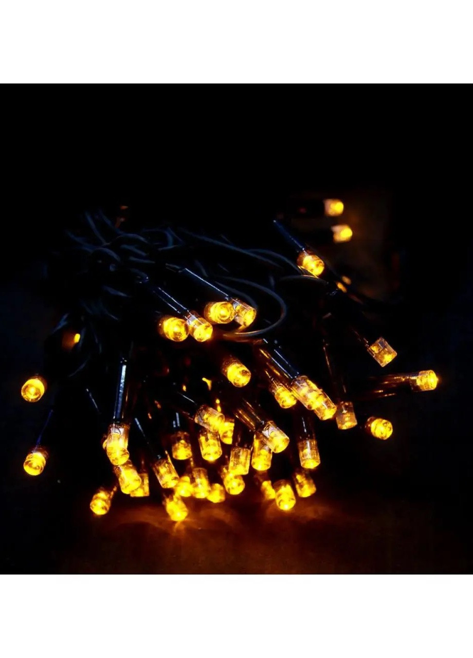 Світлодіодна гірлянда Lampiki на 200 LED жовта 8 режимів від мережі для приміщення та вулиці під накриттям Украина (255698691)