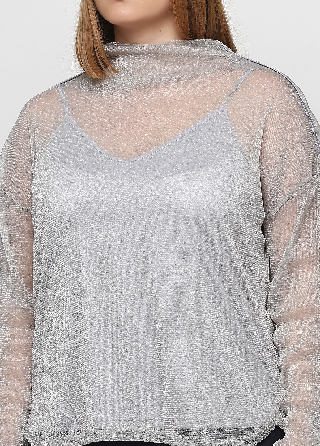 Серый демисезонный комплект (блуза, топ) NU DENMARK